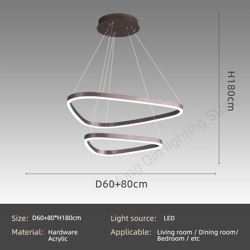 suspension moderne design pour éclairage intérieur élégant