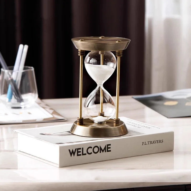 sablier nordique en métal avec minuterie décorative pour la maison - vue 7 sur 8