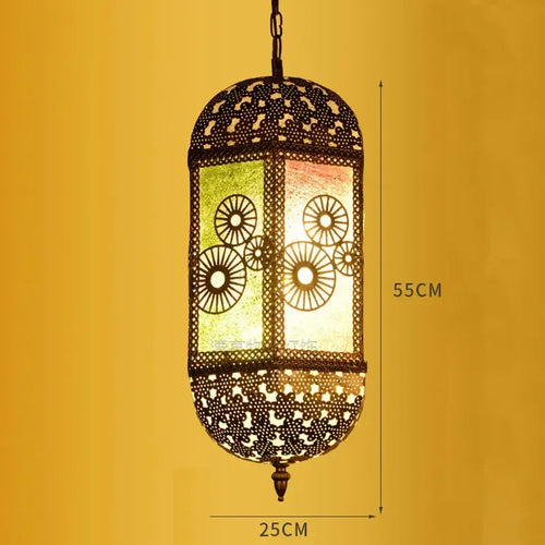 lustre suspendu asiatique décoratif pour intérieur bohème - vue 19 sur 18