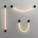 LED-Wandleuchte Minimalistisch Aus Weichem Silikon-Fasergeflecht