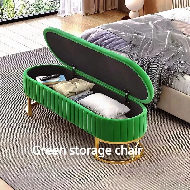 tabouret nordique moderne léger et pratique pour rangement - vue 4 sur 11