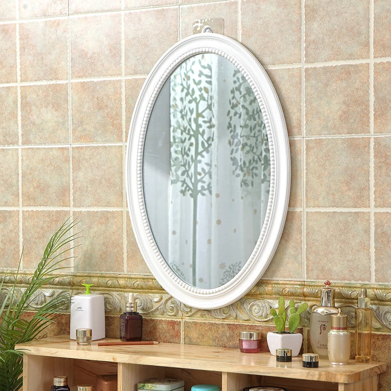 miroirs décoratifs ovales nordiques suspendus en macramé - vue 4 sur 12