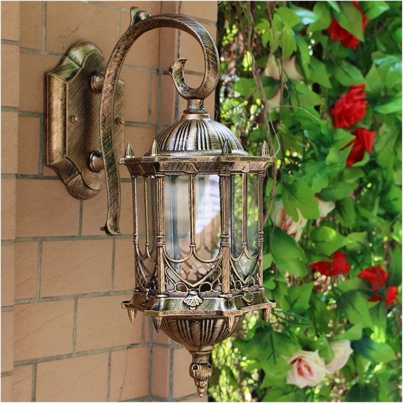 applique murale extérieure rétro pour jardin et terrasse - vue 3 sur 4