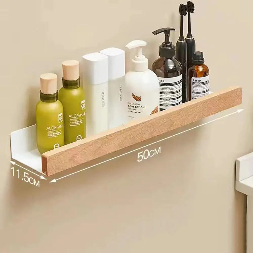 étagère en hêtre étanche pour rangement cuisine et salle de bain - vue 11 sur 20