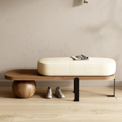banc en bois massif multifonctionnel pour intérieur élégant - vue 4 sur 19