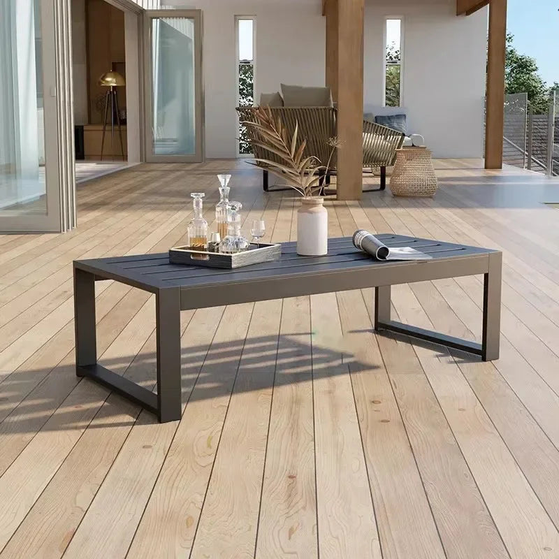 canapés de jardin en aluminium étanche mobilier extérieur combiné