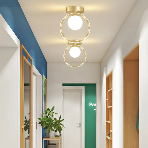 plafonnier moderne en verre pour éclairage intérieur décoratif - vue 2 sur 10