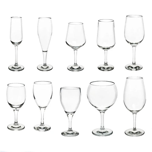 Verres à vin sans pied incassables elegants reutilisables
