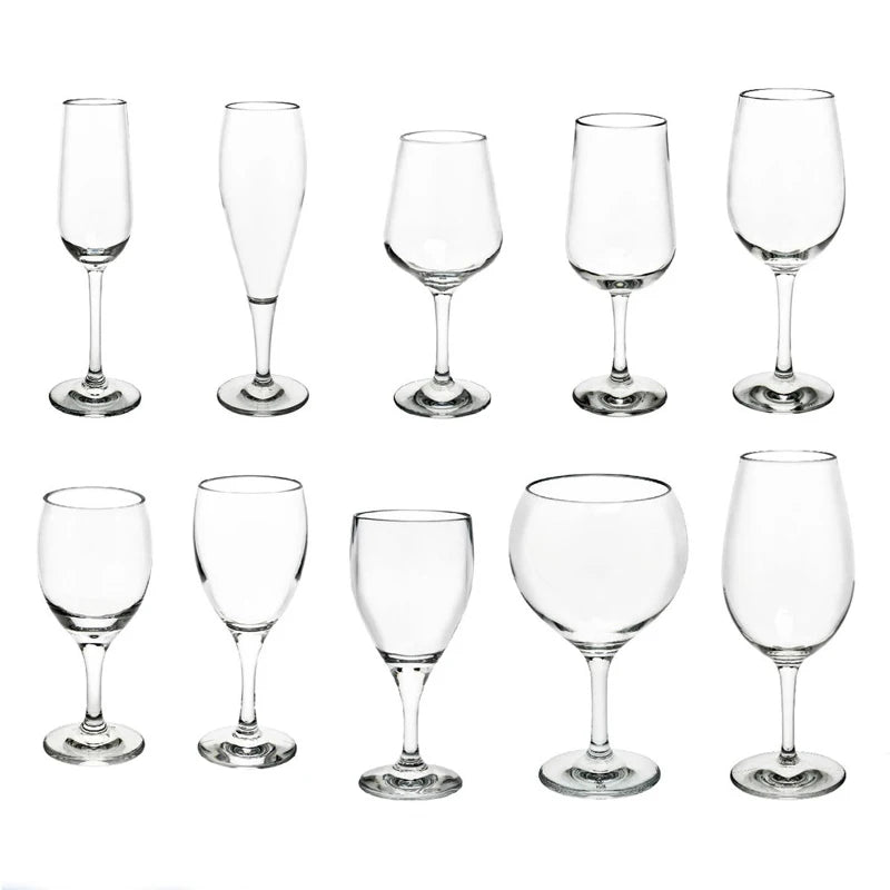 Verres a vin incassables sans pied reutilisables elegants - vue 2 sur 7
