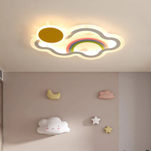 LED-Deckenleuchte Regenbogenwolke für das Kinderzimmer - vue 2 sur 8