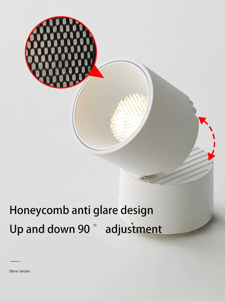 foco spot led pliable montage surface anti-éblouissement technologie cob - vue 5 sur 9