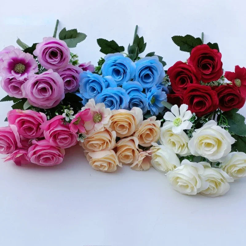 bouquets de roses artificielles pour mariage décoration romantique - vue 4 sur 10