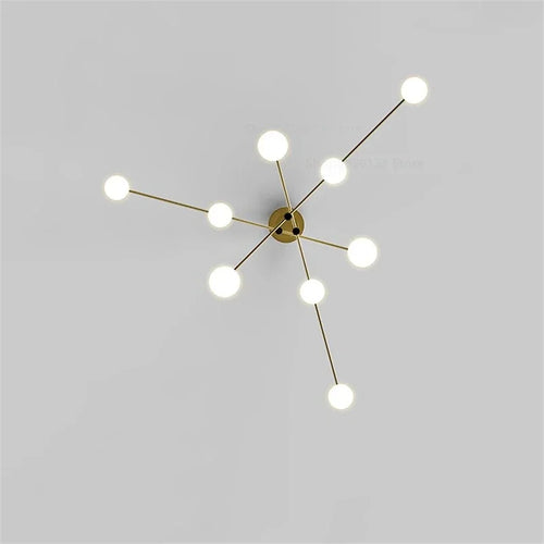lustre led moderne youlaike en verre pour salon cuisine - vue 7 sur 12
