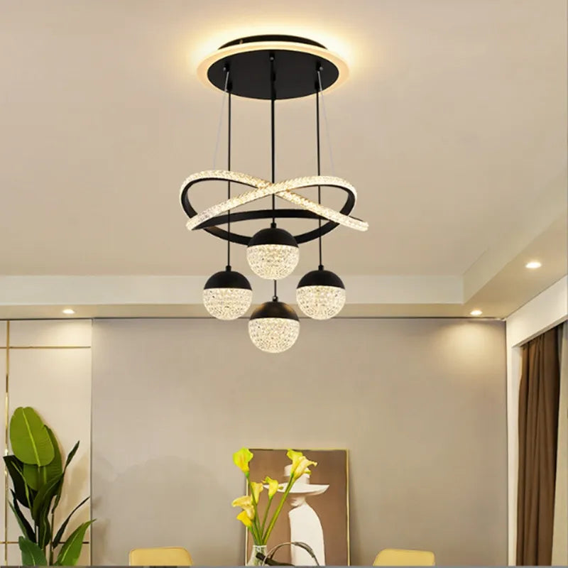 Suspension LED au design moderne Simple - vue 4 sur 10