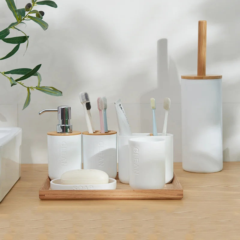 ensemble d'accessoires pour salle de bain pratique et élégant - vue 6 sur 12