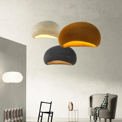 Farbige Pendelleuchte aus Polystyrol mit abgerundeten Formen im Design-Stil - vue 3 sur 18