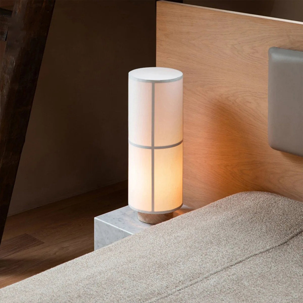 lustre à LED en tissu design wabi sabi pour décoration intérieure - vue 4 sur 13