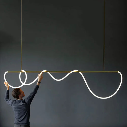 lustre design nordique à led intensité variable pour intérieur