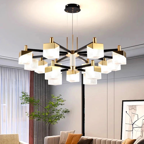 Moderne LED-Kronleuchter für den Innenbereich - vue 5 sur 13