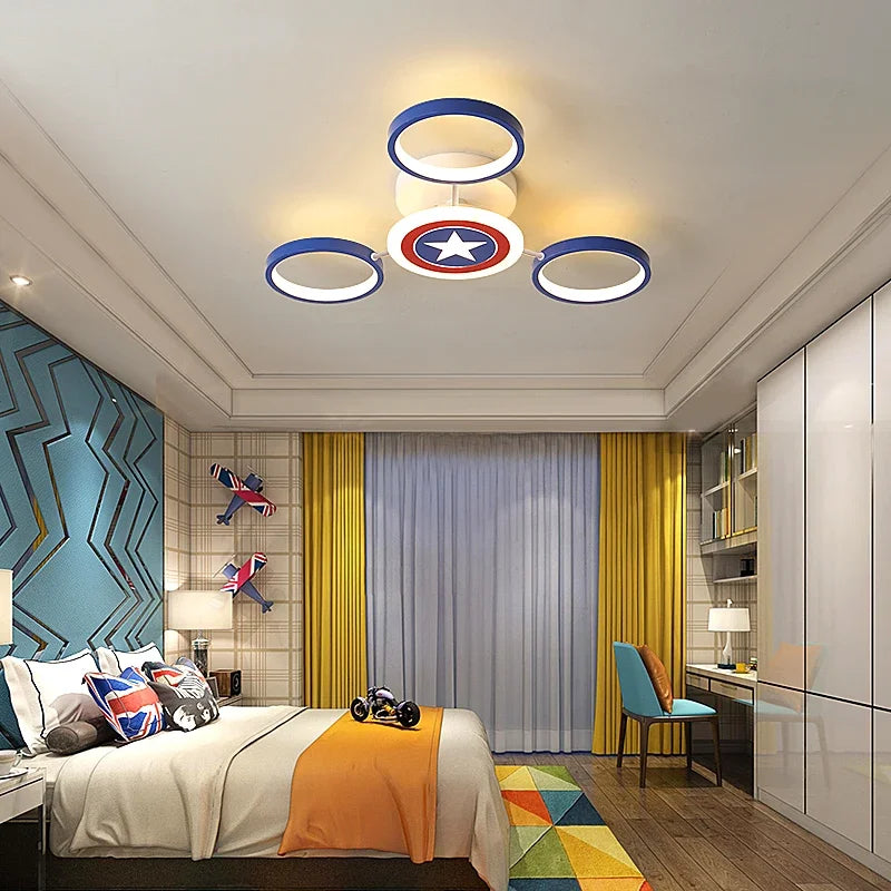 plafonnier led décoratif pour intérieur moderne et élégant - vue 6 sur 8