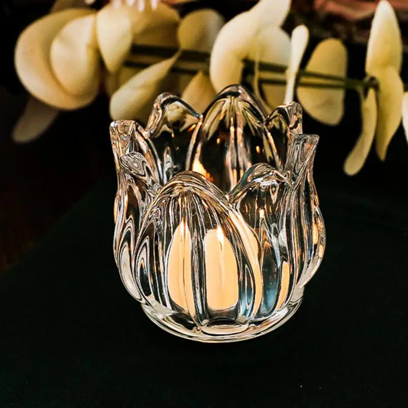 accessoires romantiques pour dîner bougeoirs tasses et bougies - vue 6 sur 8