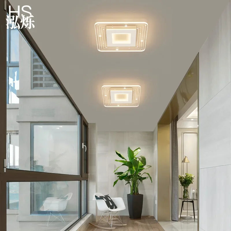 plafonnier led moderne pour éclairage intérieur design élégant - vue 7 sur 10