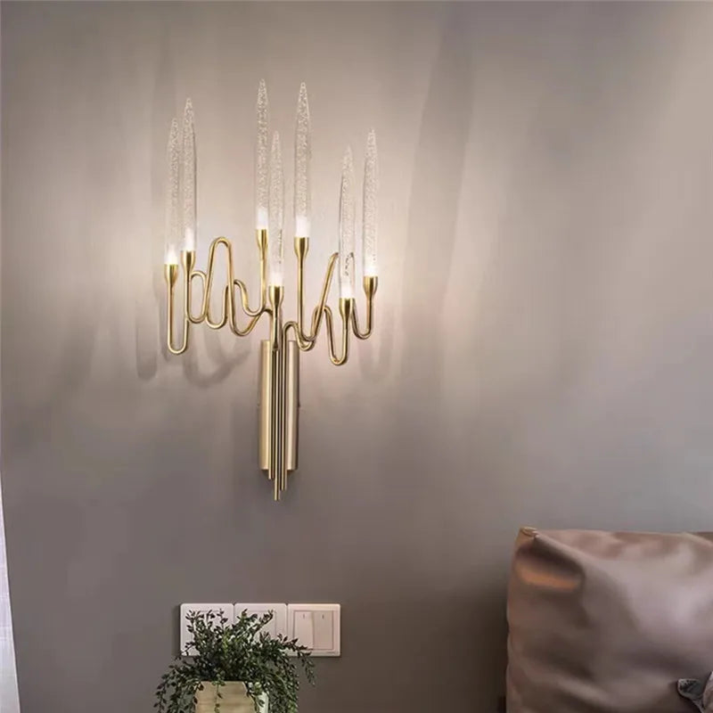applique murale en cristal design bauhaus luxe pour intérieur moderne - vue 4 sur 7