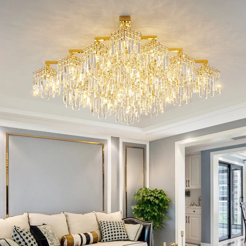 lampe en cristal de luxe pour intérieur moderne élégant - vue 3 sur 14