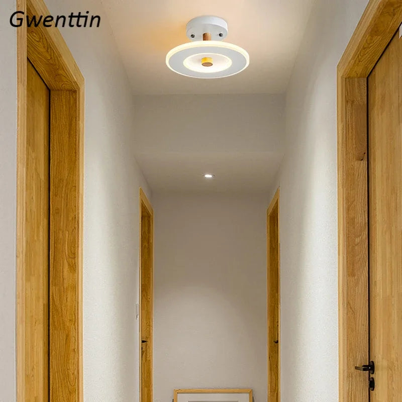 plafonnier moderne nordique led interchangeable pour intérieur élégant - vue 4 sur 12