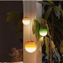 Moderner LED-Kronleuchter aus Farbverlauf-Glas für den Innenbereich