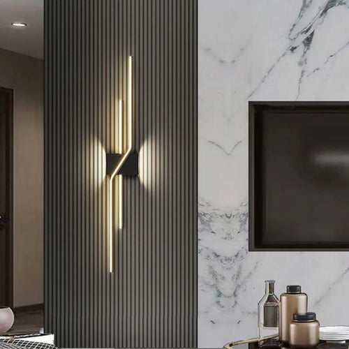 Applique murale LED modernes noir blanc maison intérieur éclairage applique murale - vue 3 sur 14