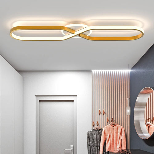 Minimalistische moderne LED-Deckenleuchte im nordischen Stil für kreative Atmosphäre