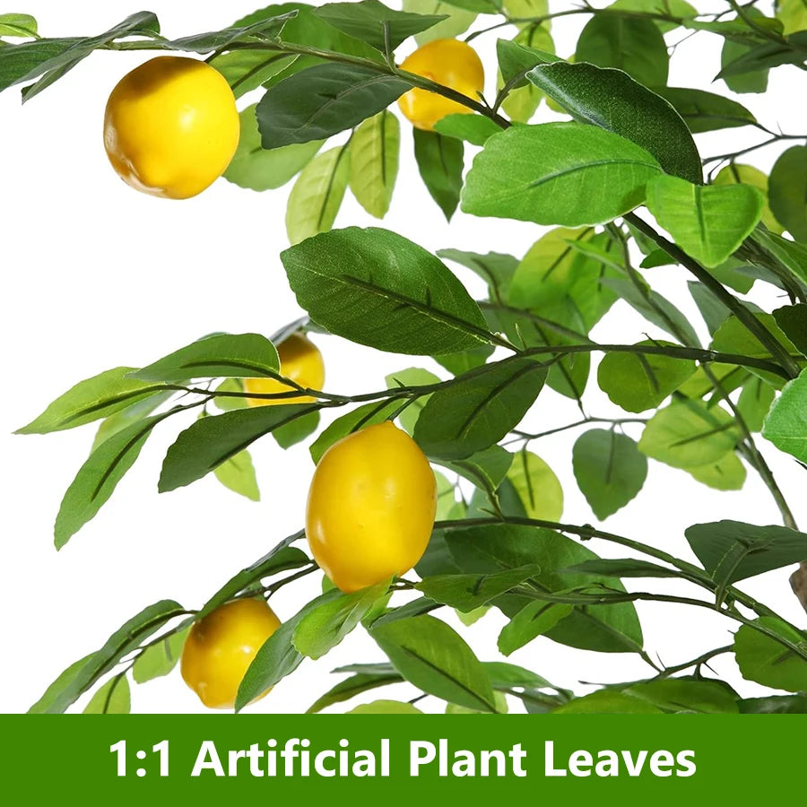 citronnier artificiel avec fruits pour décoration intérieure et jardin - vue 5 sur 8