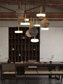 Deckenleuchte aus Marmor und Holz – moderne und elegante Pendelleuchte