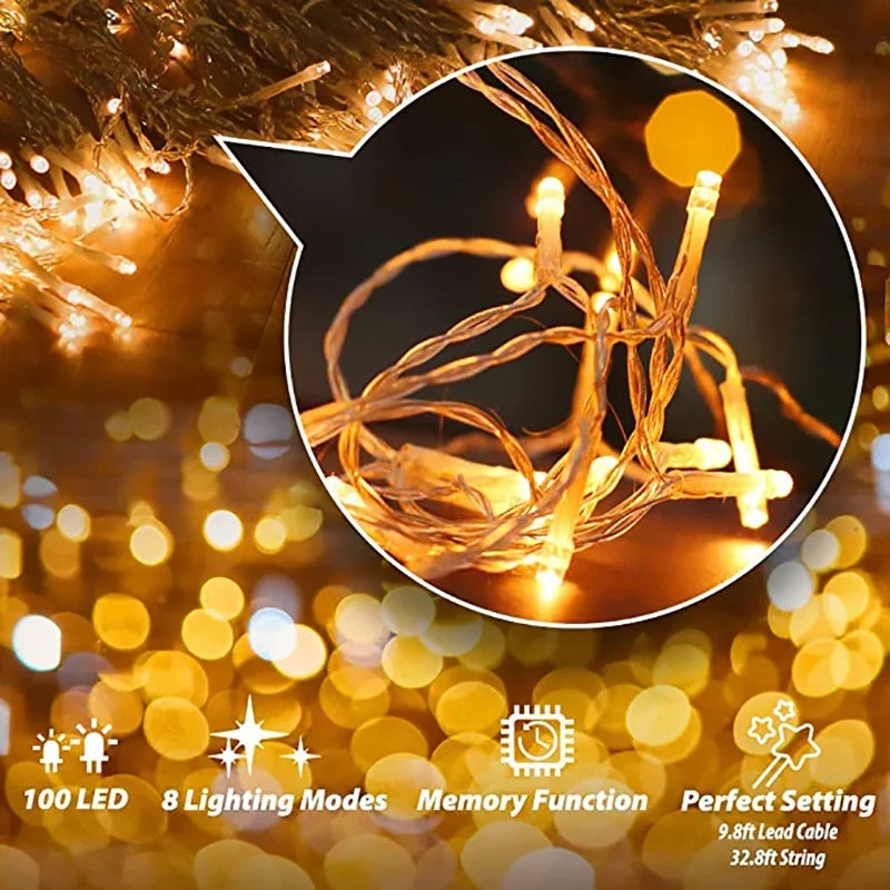 guirlande lumineuse led étanche pour décoration de Noël - vue 6 sur 9