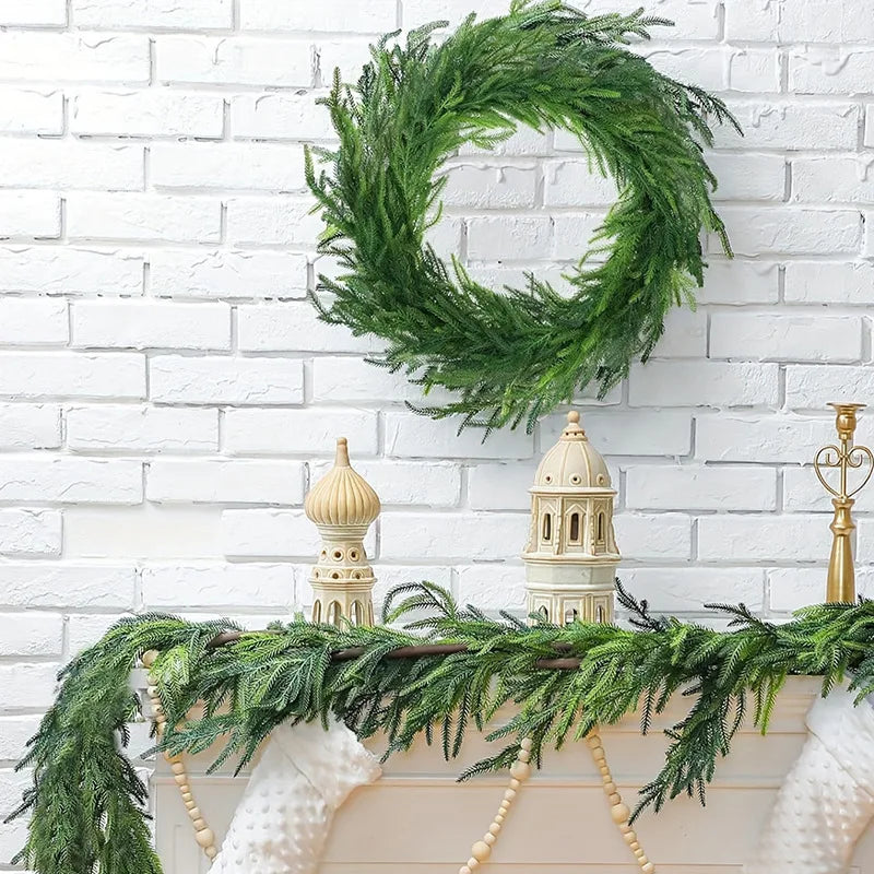 guirlande artificielle de noël pour décoration festive et mariage - vue 4 sur 6