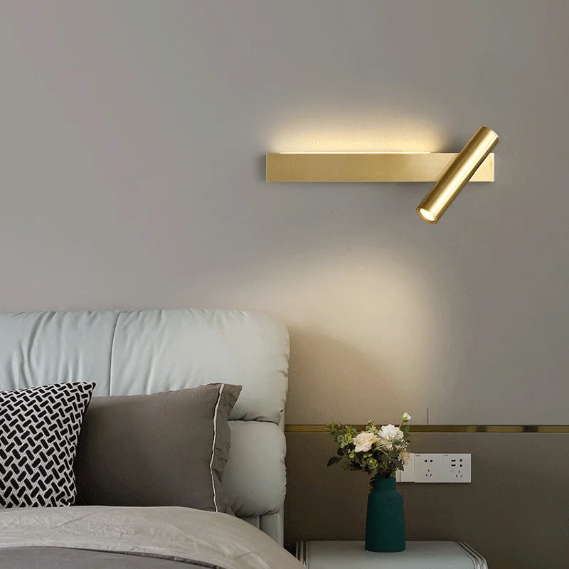 applique murale moderne en cuivre pour un éclairage créatif et luxueux - vue 5 sur 14