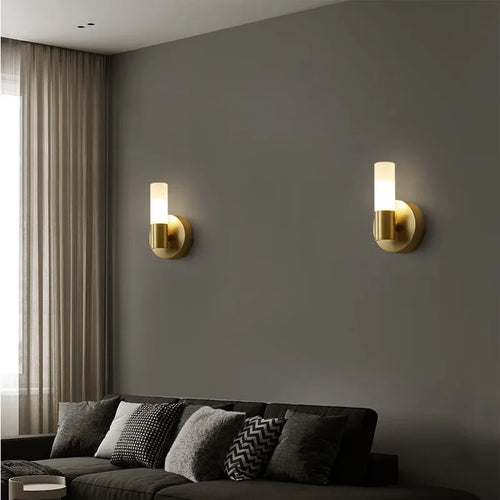Nordische Wandleuchte aus Kupfer im minimalistischen, dekorativen Stil - vue 2 sur 10