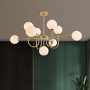 LED-Kronleuchter modernes Design in magischer Bohnenform