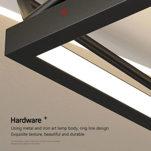 Moderne LED-Pendelleuchte quadratisch rund industriell - vue 6 sur 12