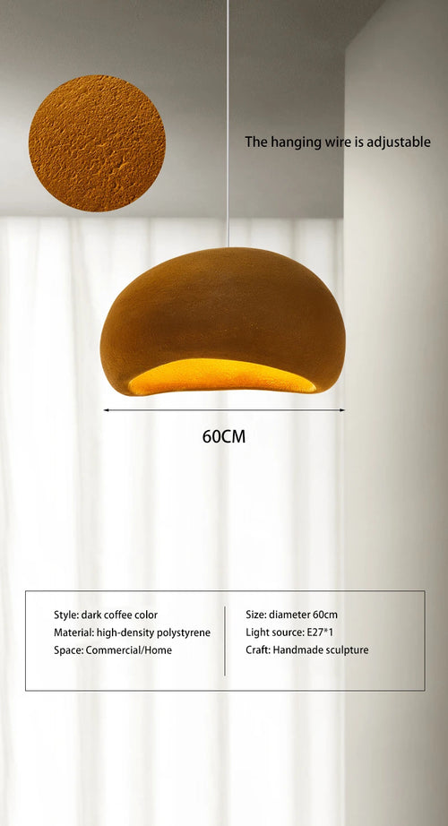 Farbige Pendelleuchte aus Polystyrol mit abgerundeten Formen im Design-Stil - vue 18 sur 18