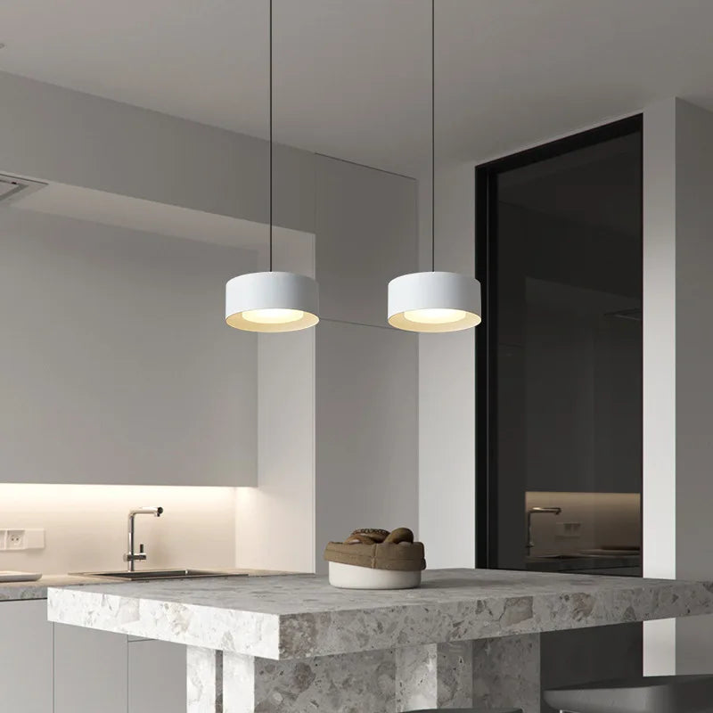 suspension led nordique simple fer lampes suspendues décoration - vue 4 sur 9