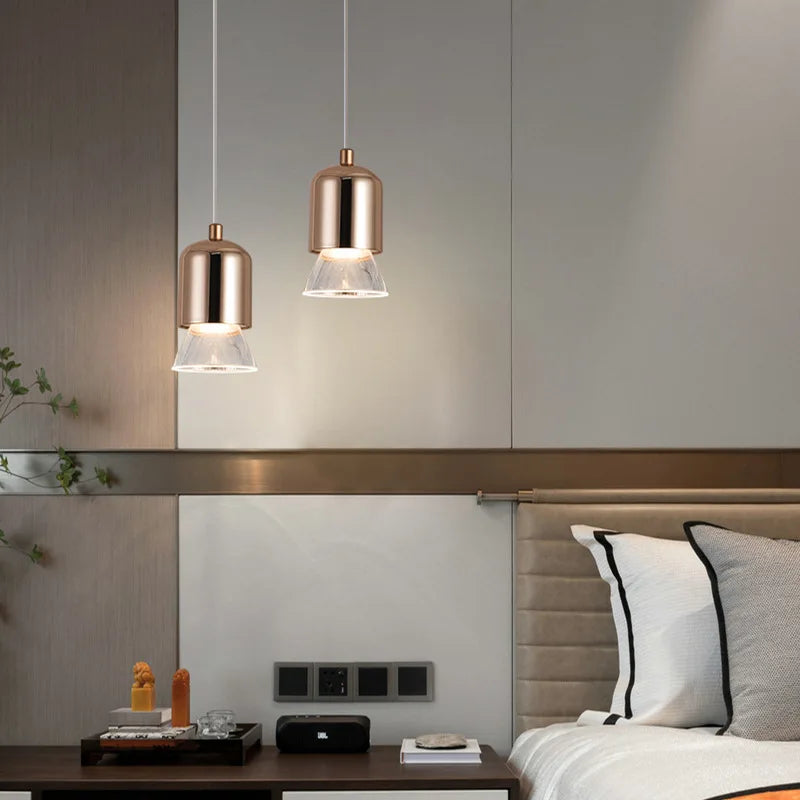 Minimalistischer LED-Kronleuchter im nordischen Stil für Bar und Restaurant - vue 5 sur 15