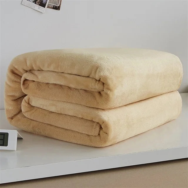 Plaid polaire flanelle doux chaud pour canapé lit