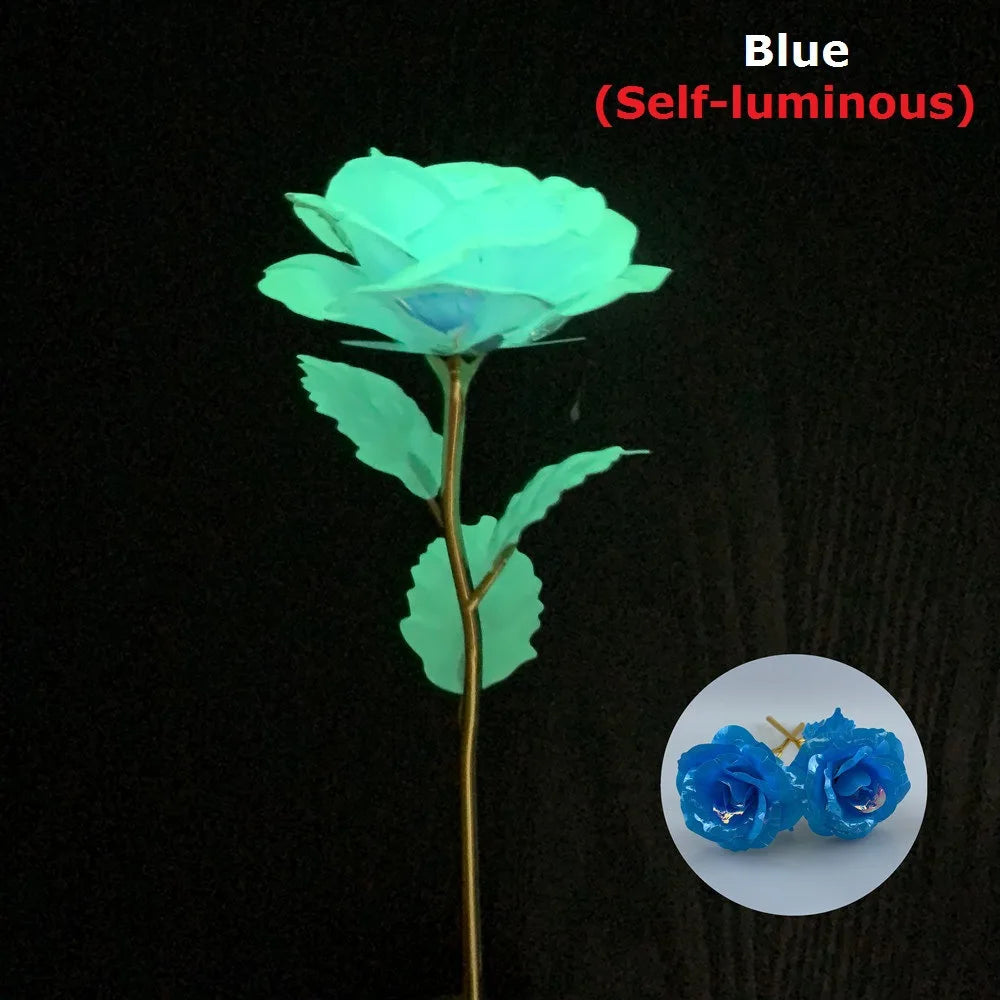 branche de rose lumineuse cadeau pour la saint valentin ou fête des mères - vue 7 sur 9