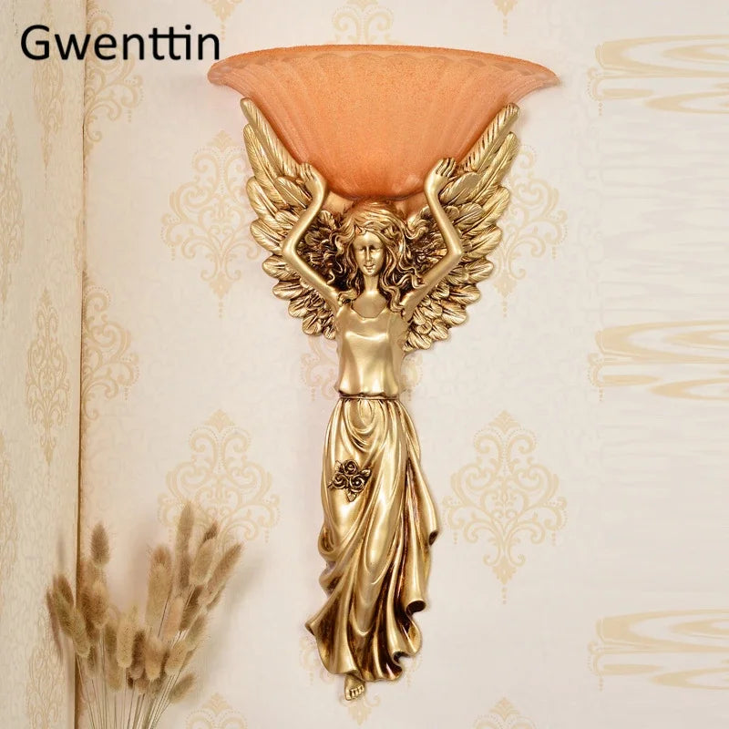 Wandleuchte Angel Retro Dekorative Lampe für modernes Interieur - vue 3 sur 6