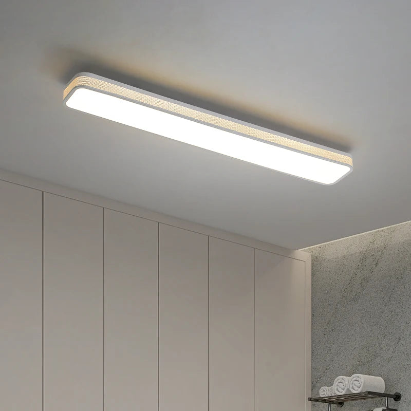 lustre led moderne éclairage intérieur longue bande décor maison - vue 3 sur 21