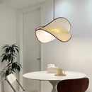LED-Kronleuchter aus Stoff, höhenverstellbar, Art-Déco-Design