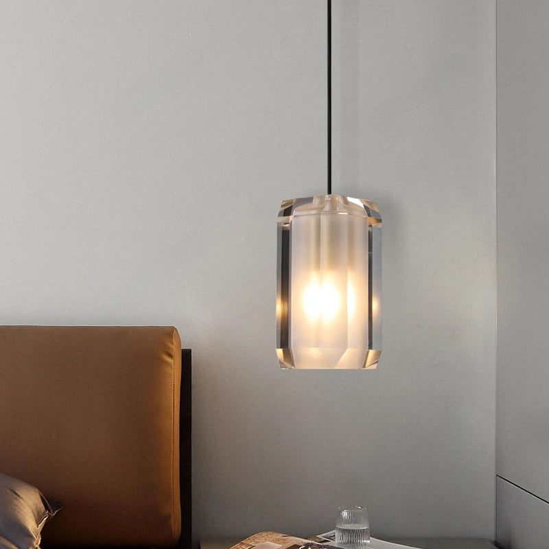 lustre en cristal moderne pour décoration intérieure élégante et lumineuse - vue 3 sur 7
