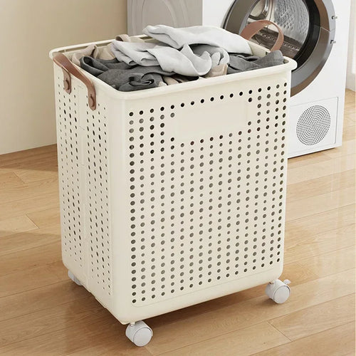 Dirty clothes basket, folding multifunctional handheld dirty clothes basket, large capacity collection basket, storage basket - vue 4 sur 8